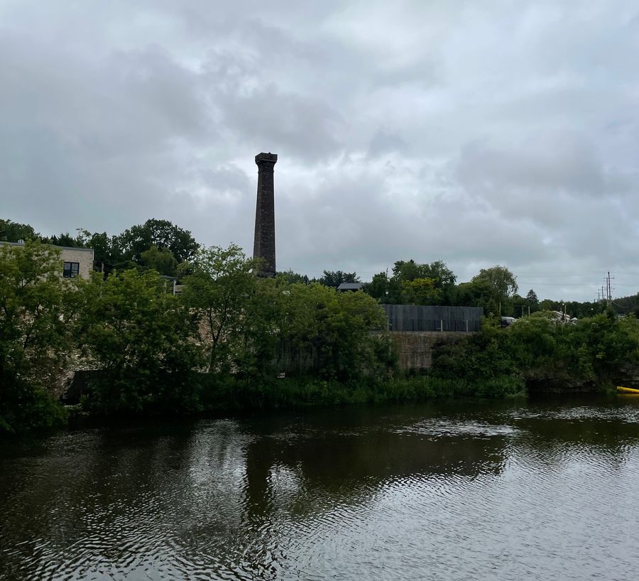 Photo showing the Elora Mill