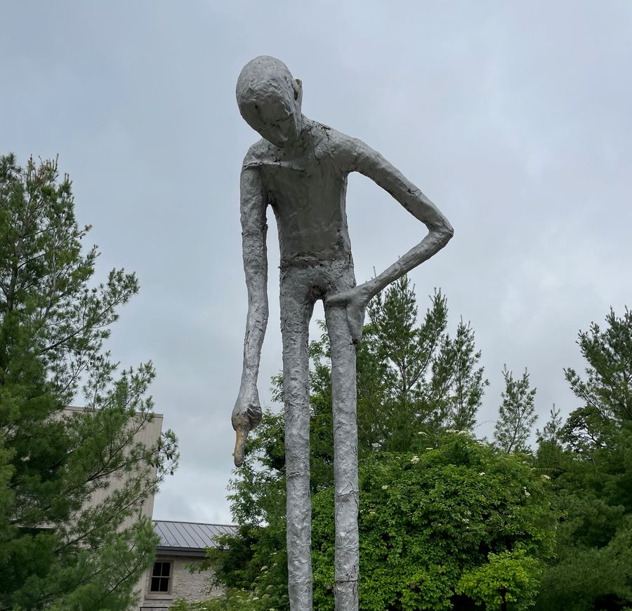 Photo of the Tall Man Statue in Elora