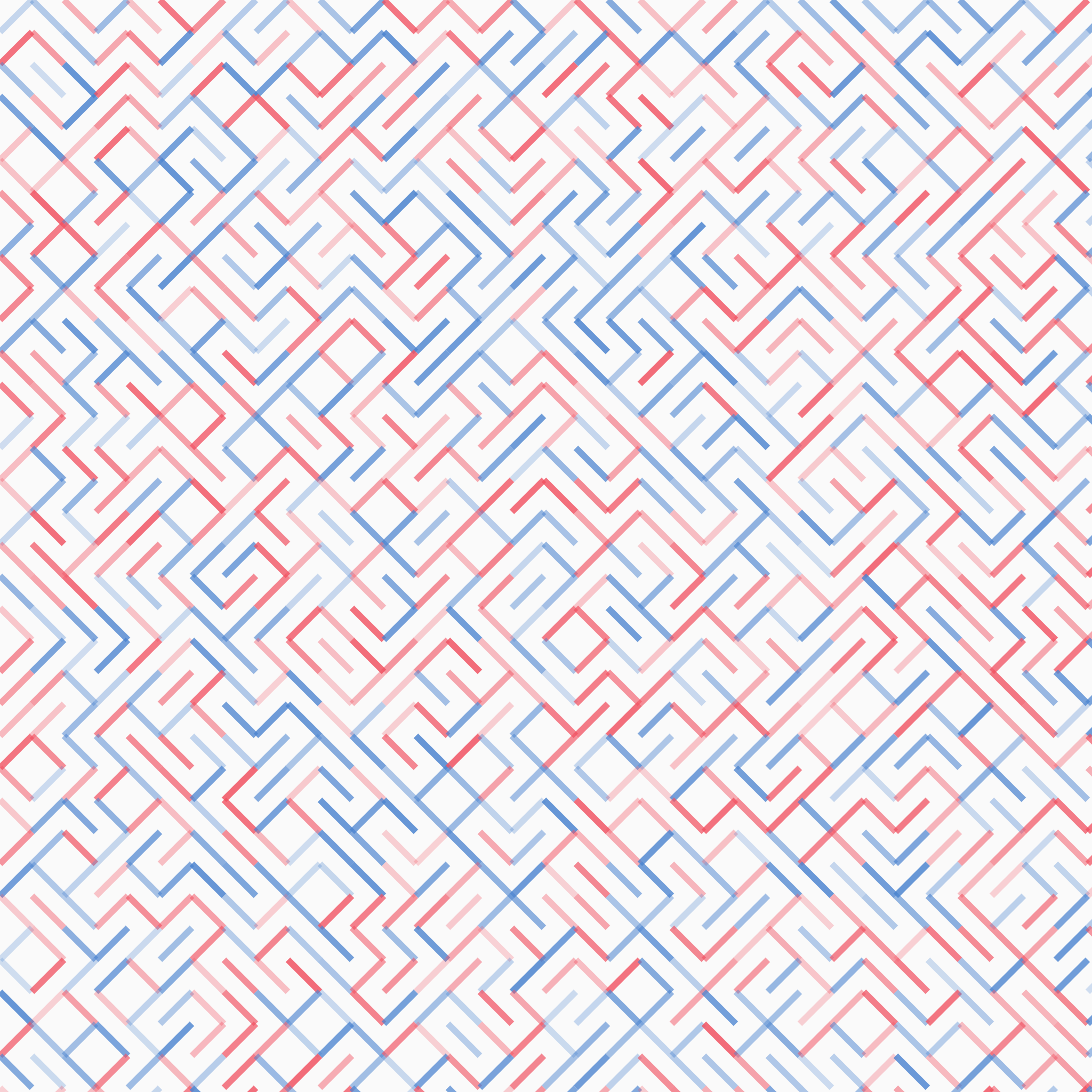 Image showing a 10 print grid pattern generated using an algorithm.