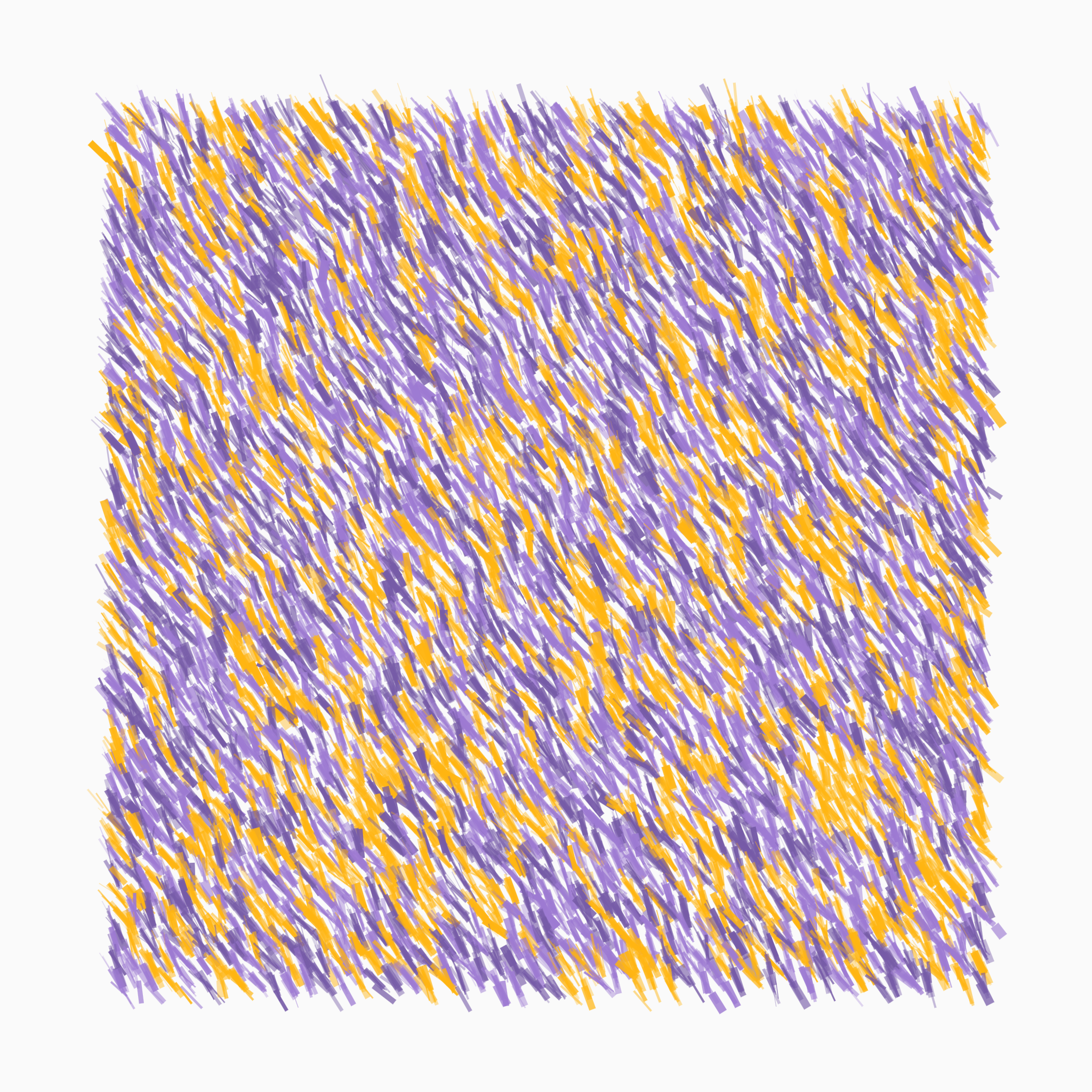 Image showing a wavy poster generated using an algorithm with three colors — alternating shades of light purple, yellow, and dark purple.